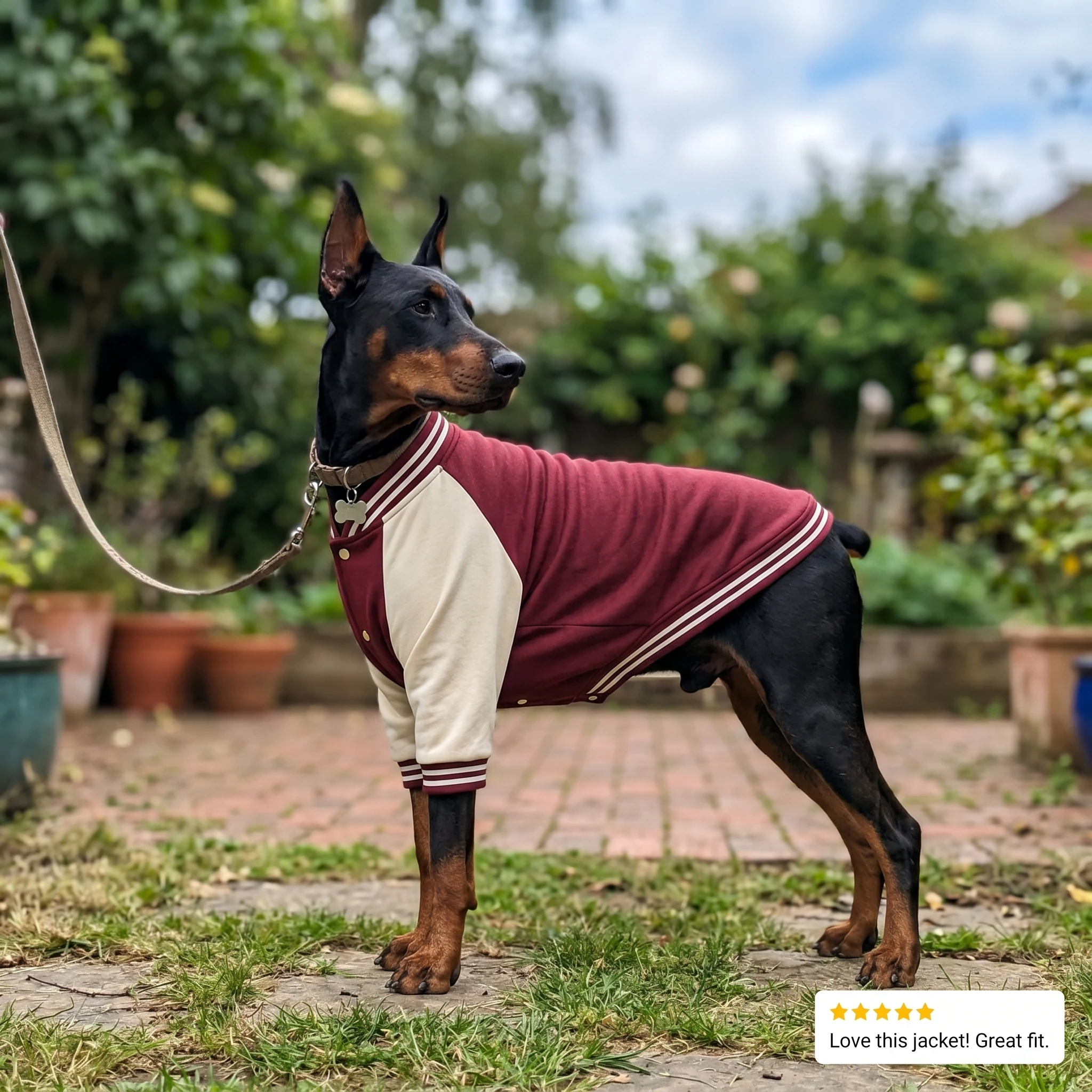 NookPaws™ Doberman Varsity Jacket review by Marcus L.